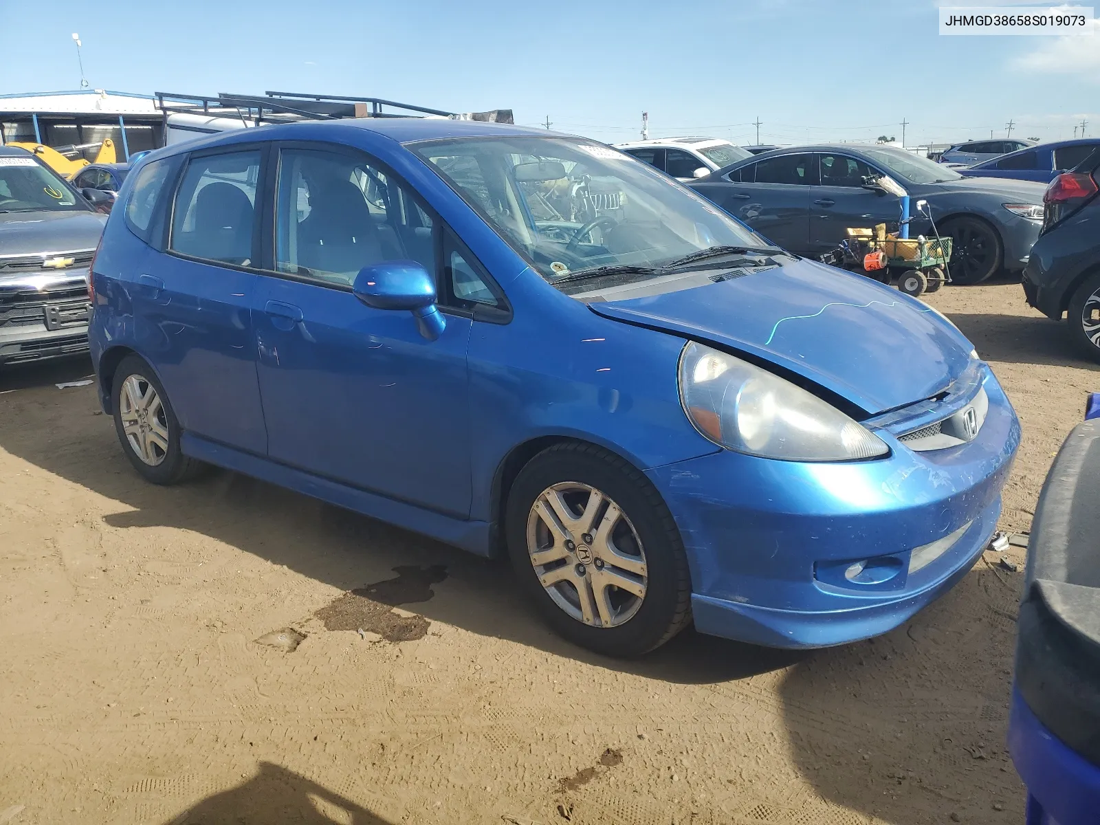 2008 Honda Fit Sport VIN: JHMGD38658S019073 Lot: 65220154