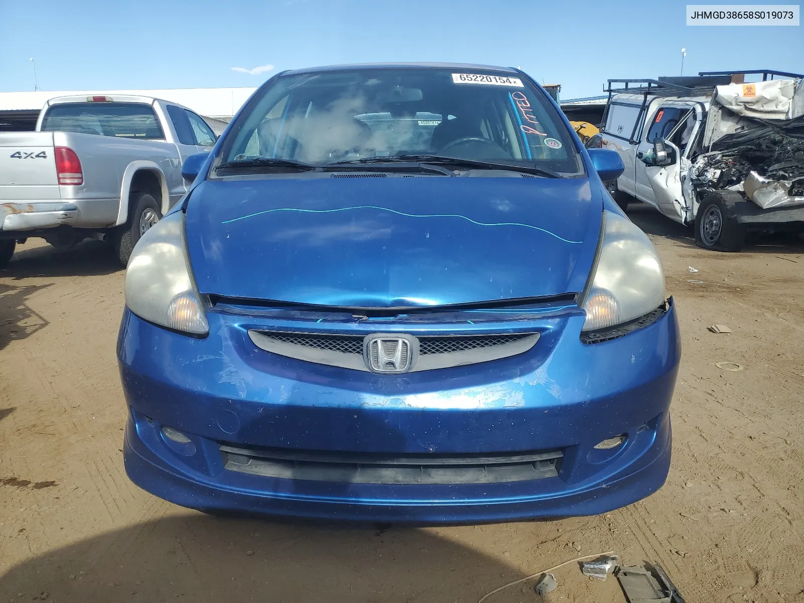 2008 Honda Fit Sport VIN: JHMGD38658S019073 Lot: 65220154