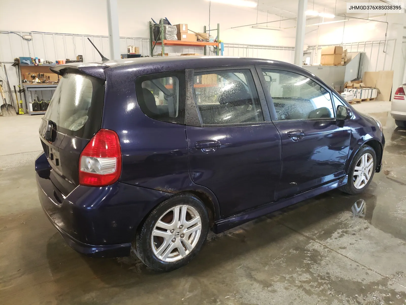 2008 Honda Fit Sport VIN: JHMGD376X8S038395 Lot: 65467274