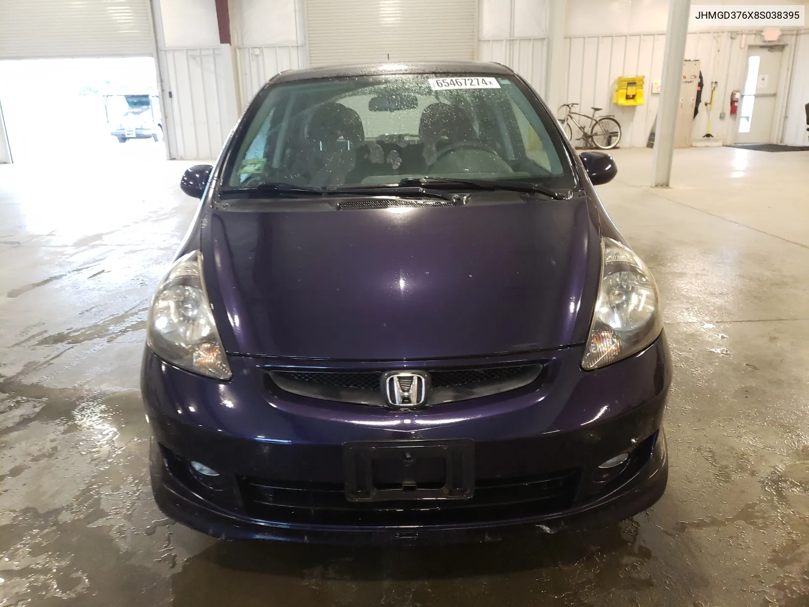 2008 Honda Fit Sport VIN: JHMGD376X8S038395 Lot: 65467274