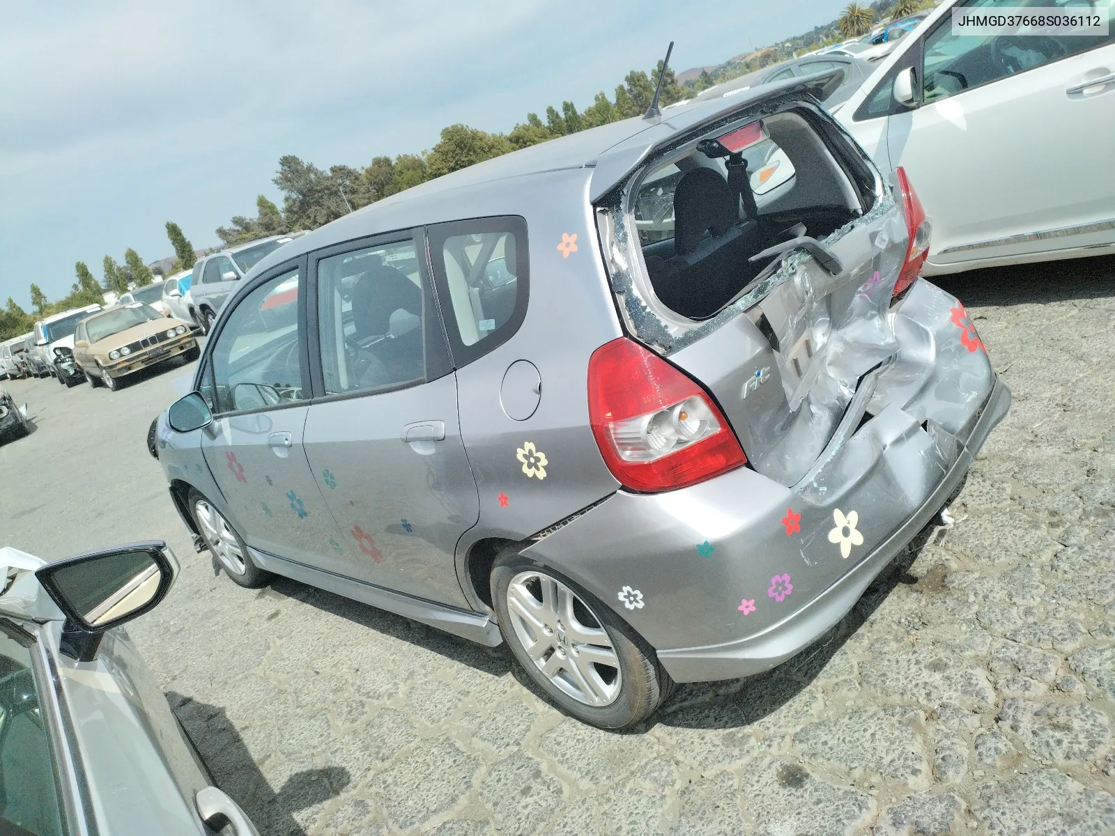 JHMGD37668S036112 2008 Honda Fit Sport