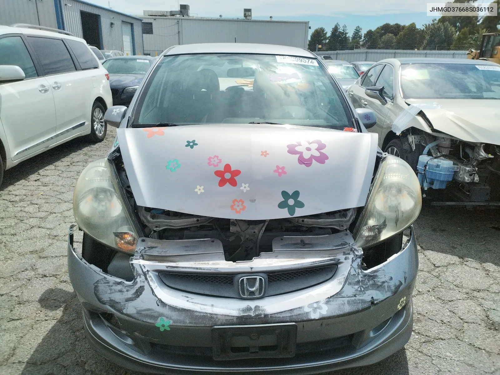 JHMGD37668S036112 2008 Honda Fit Sport