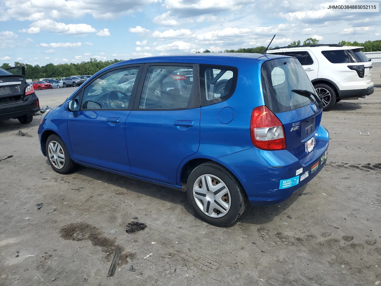 2008 Honda Fit VIN: JHMGD38488S052115 Lot: 66818544