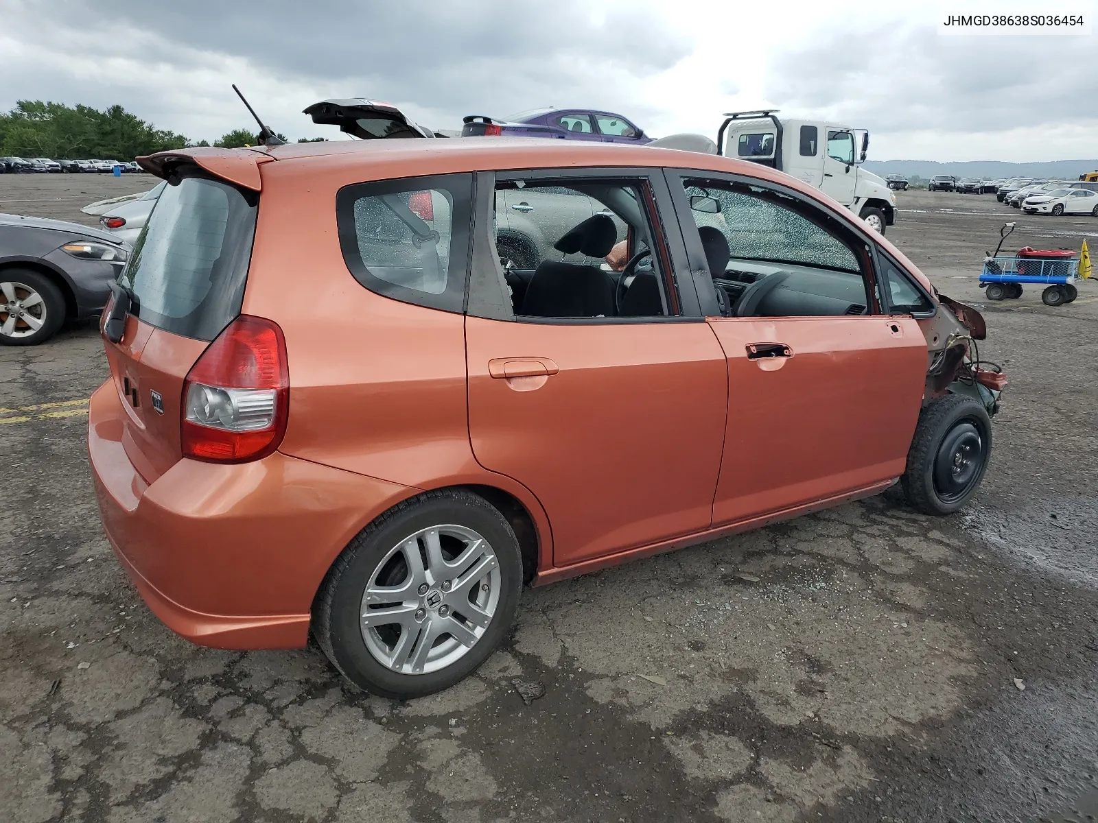 2008 Honda Fit Sport VIN: JHMGD38638S036454 Lot: 66836624