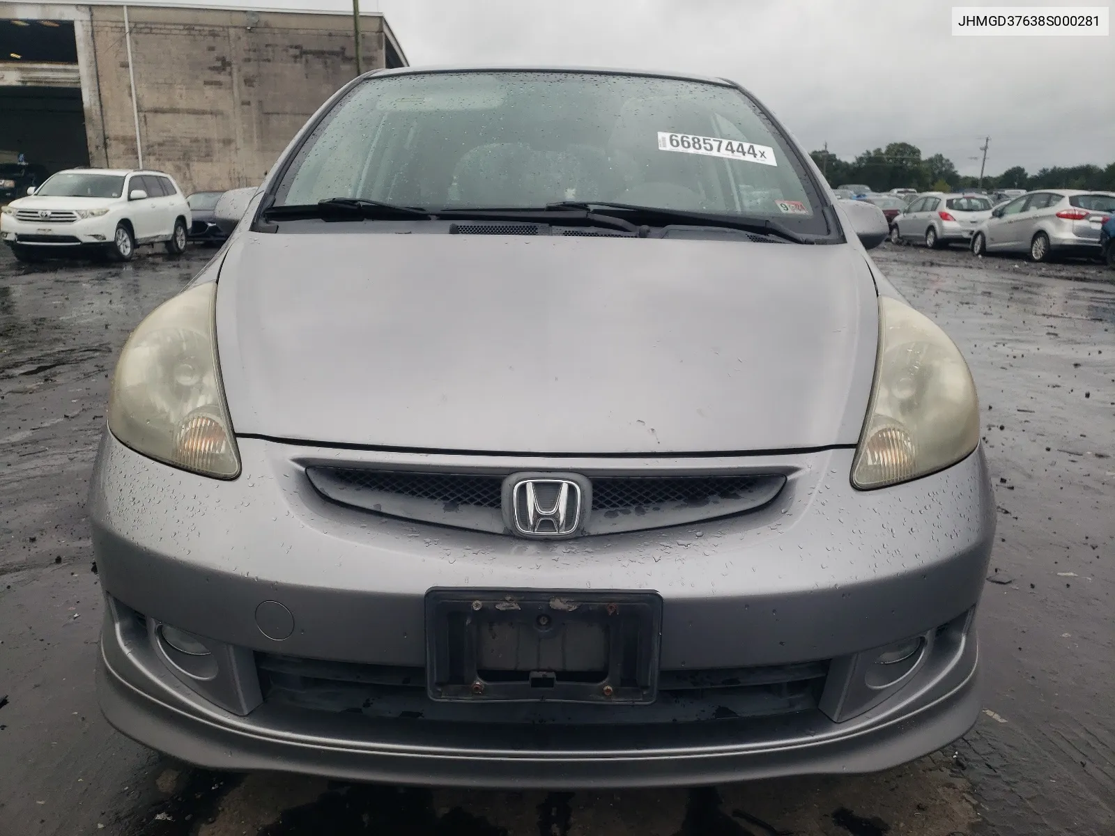 2008 Honda Fit Sport VIN: JHMGD37638S000281 Lot: 66857444