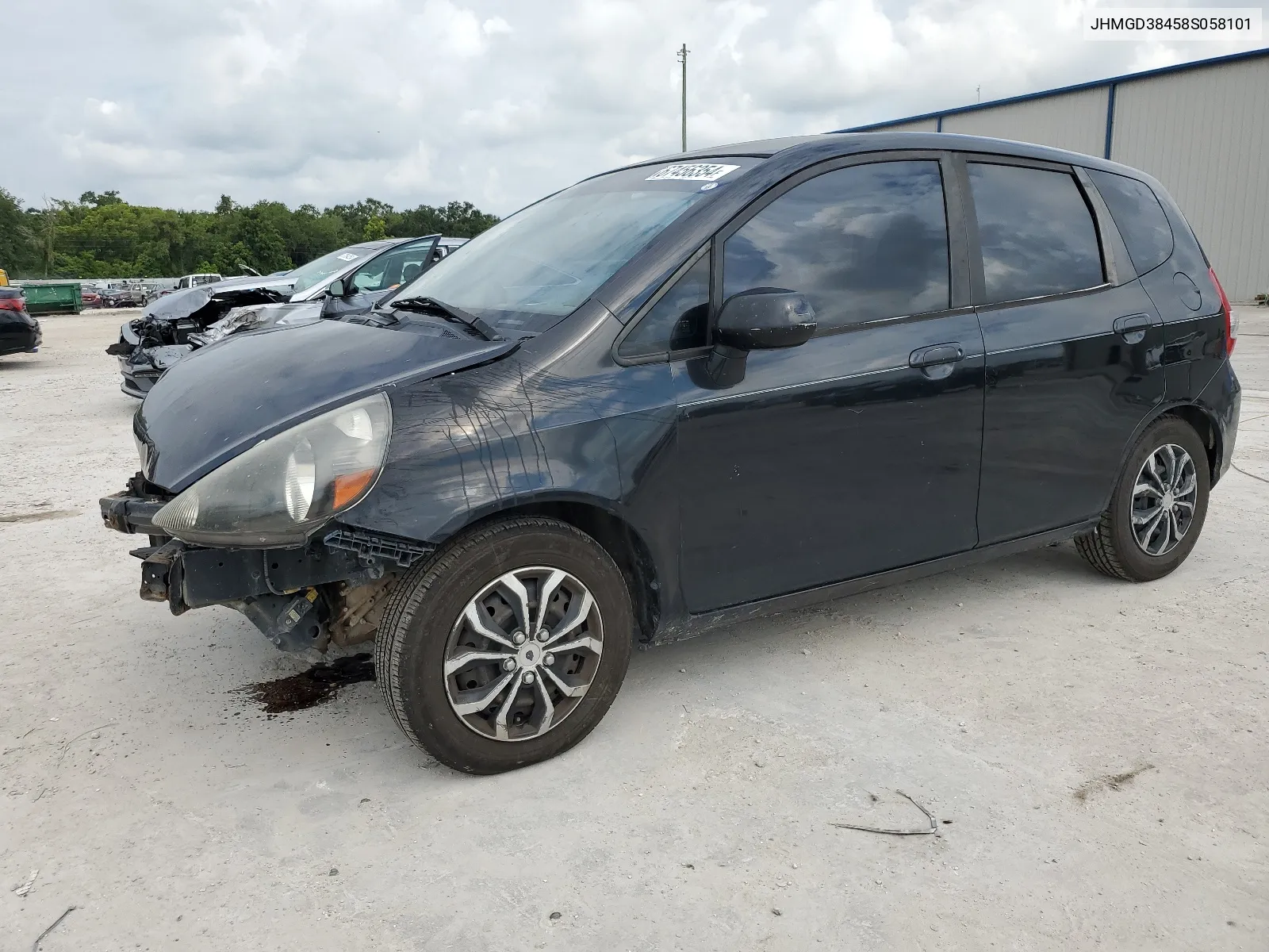 2008 Honda Fit VIN: JHMGD38458S058101 Lot: 67456354