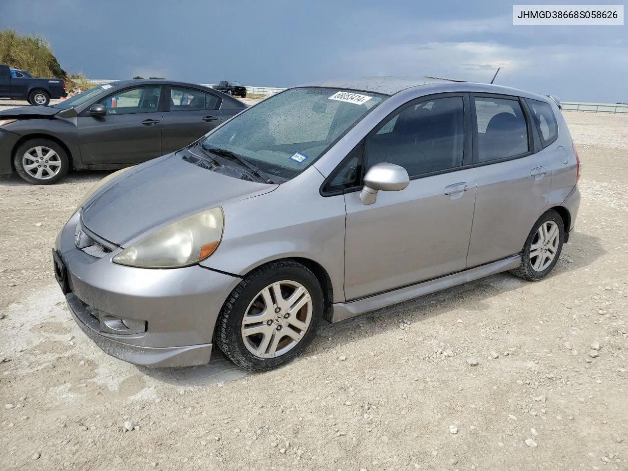 2008 Honda Fit Sport VIN: JHMGD38668S058626 Lot: 68053414