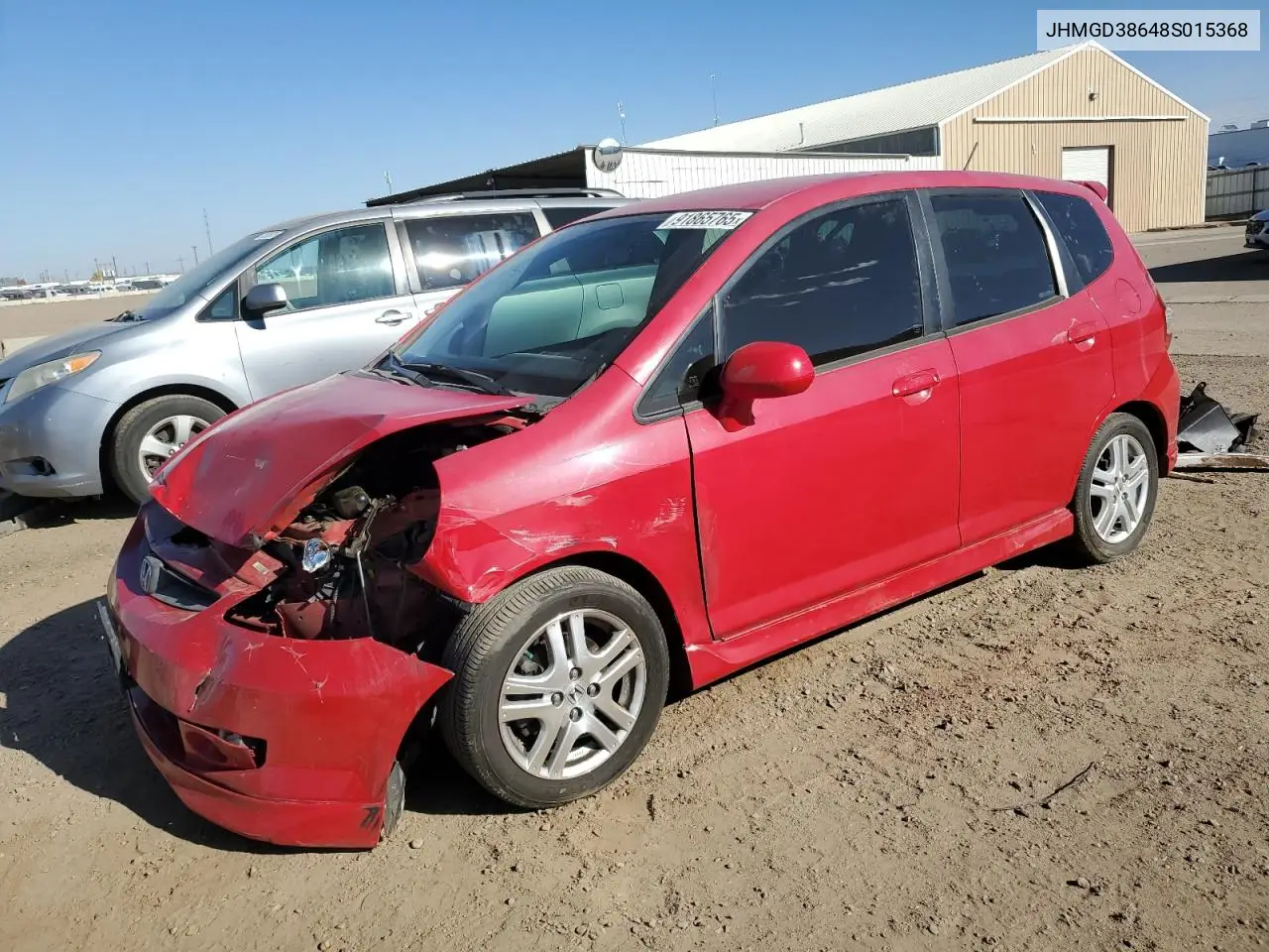 JHMGD38648S015368 2008 Honda Fit Sport