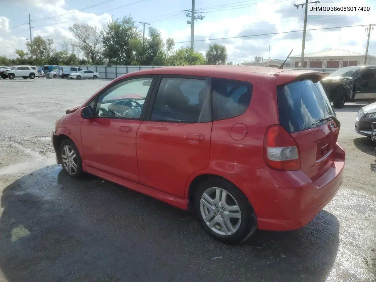 JHMGD38608S017490 2008 Honda Fit Sport