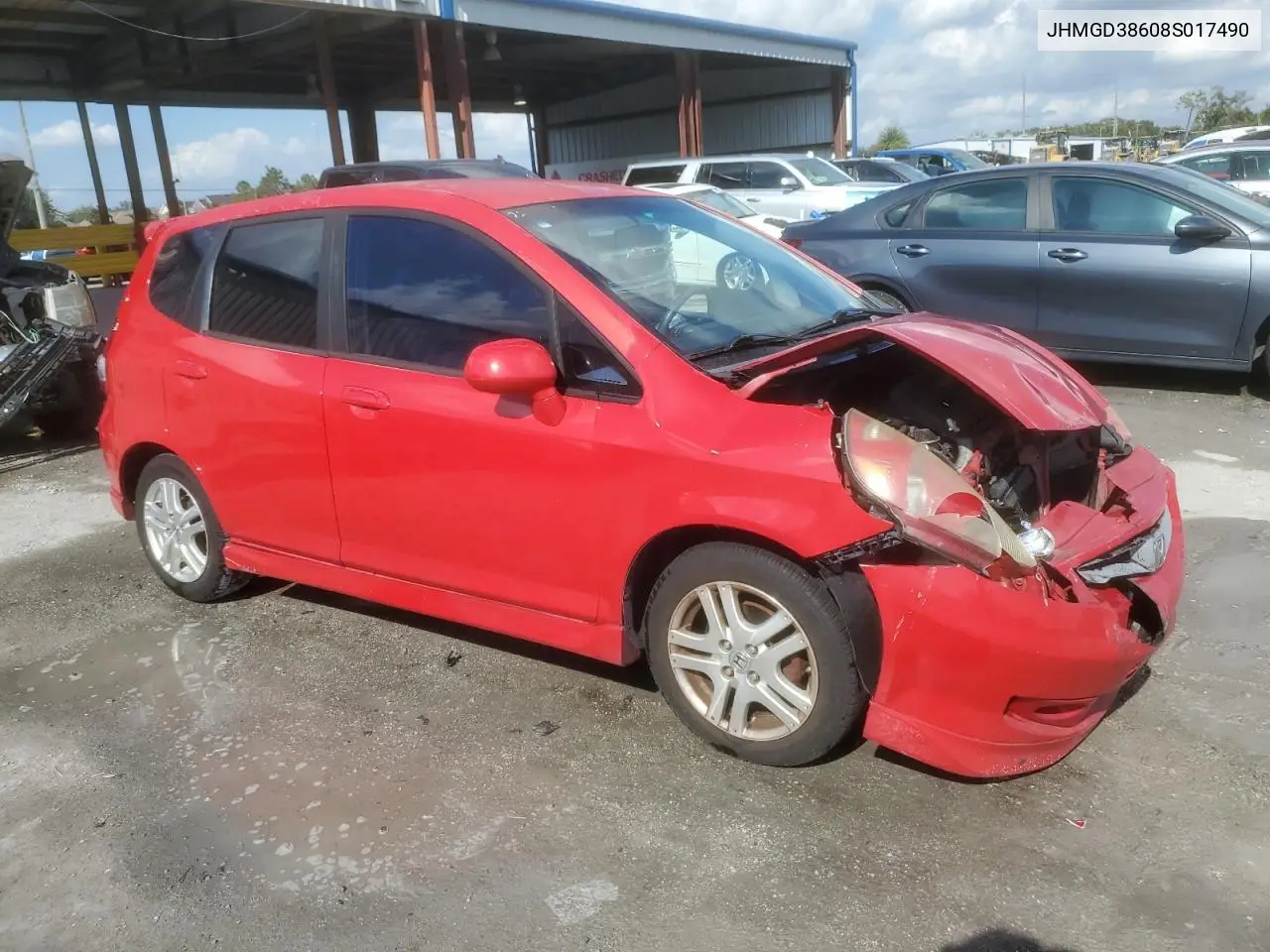 JHMGD38608S017490 2008 Honda Fit Sport