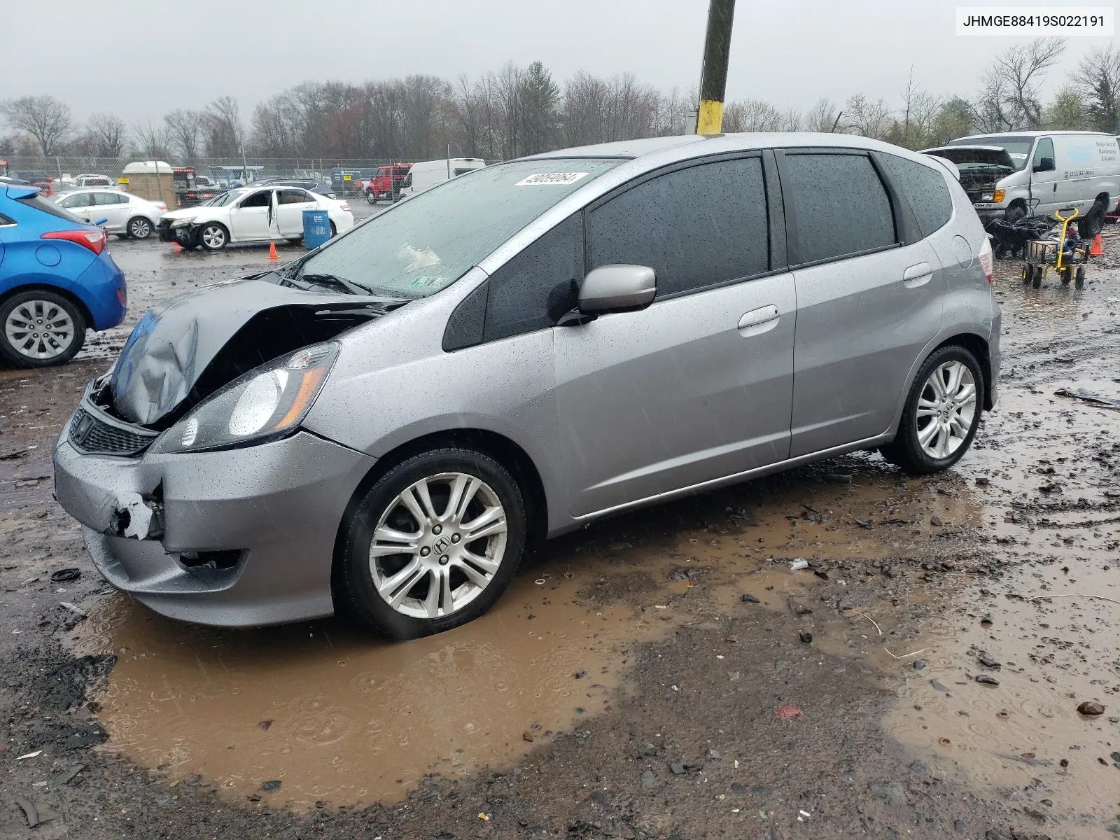 2009 Honda Fit Sport VIN: JHMGE88419S022191 Lot: 49059064