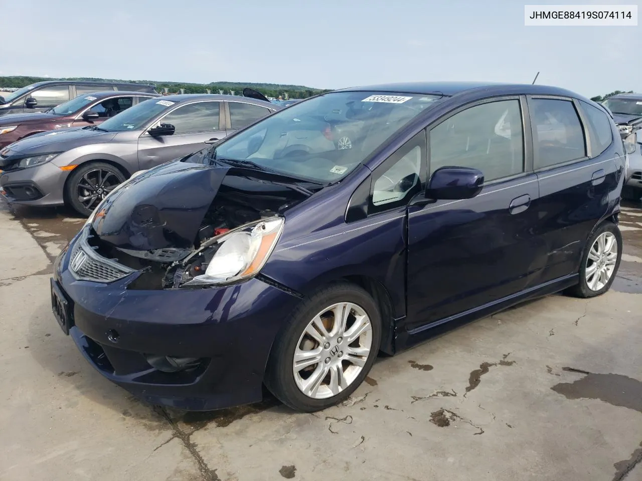 2009 Honda Fit Sport VIN: JHMGE88419S074114 Lot: 53349244