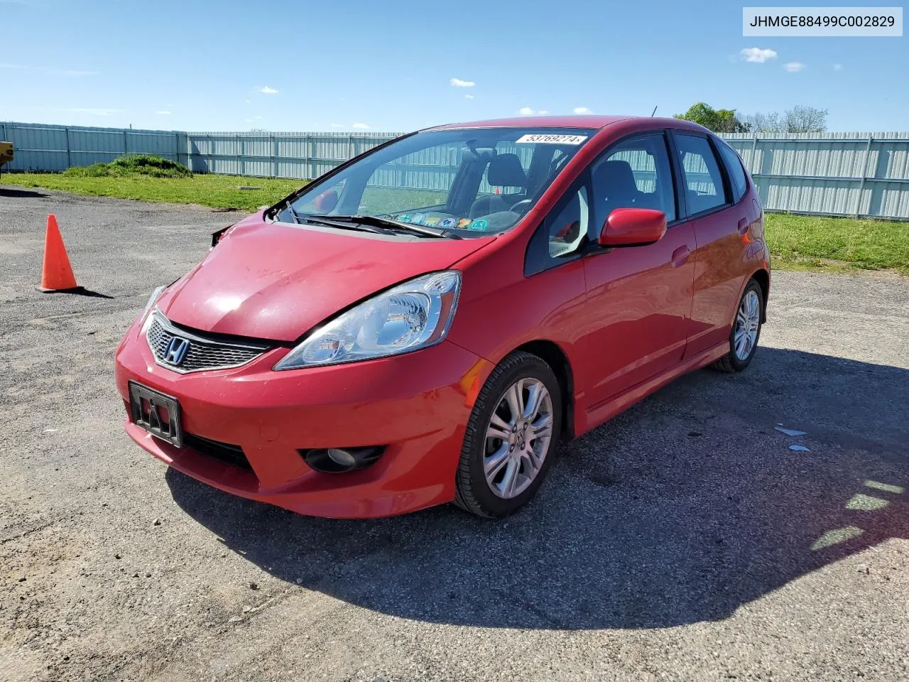 JHMGE88499C002829 2009 Honda Fit Sport