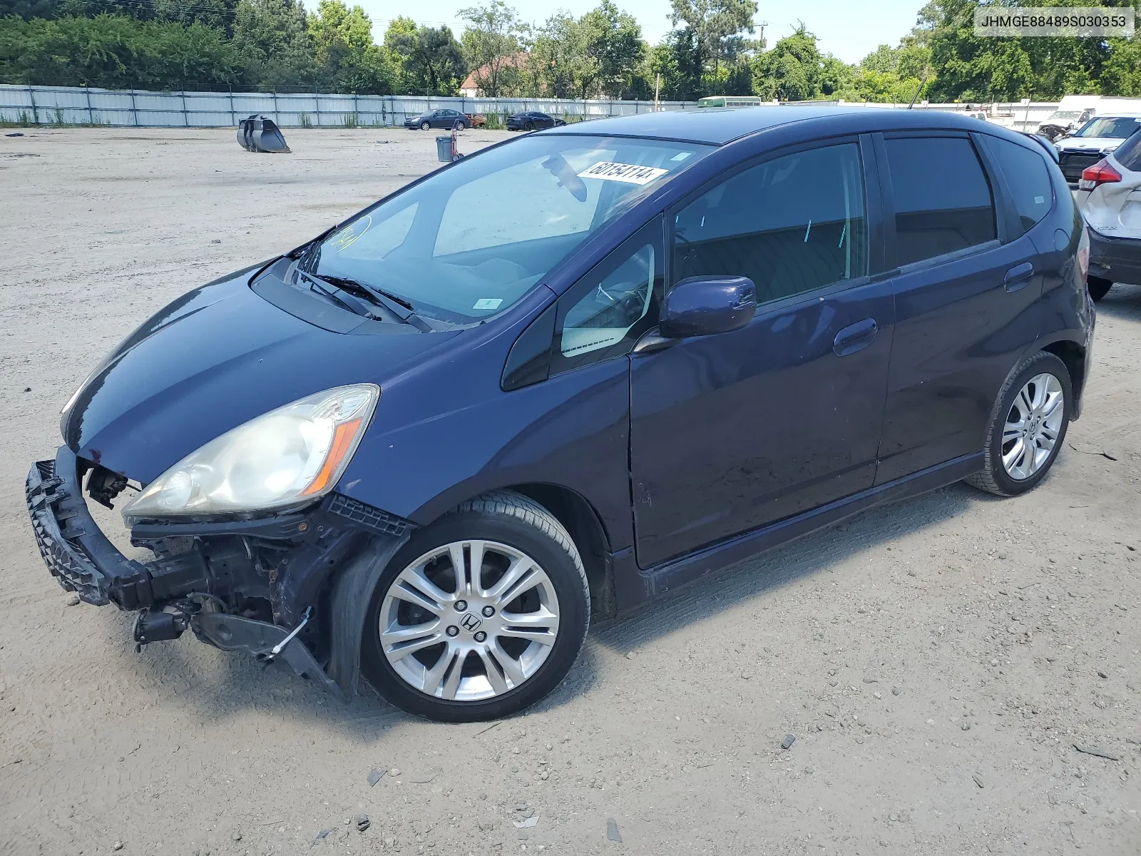 2009 Honda Fit Sport VIN: JHMGE88489S030353 Lot: 60154114