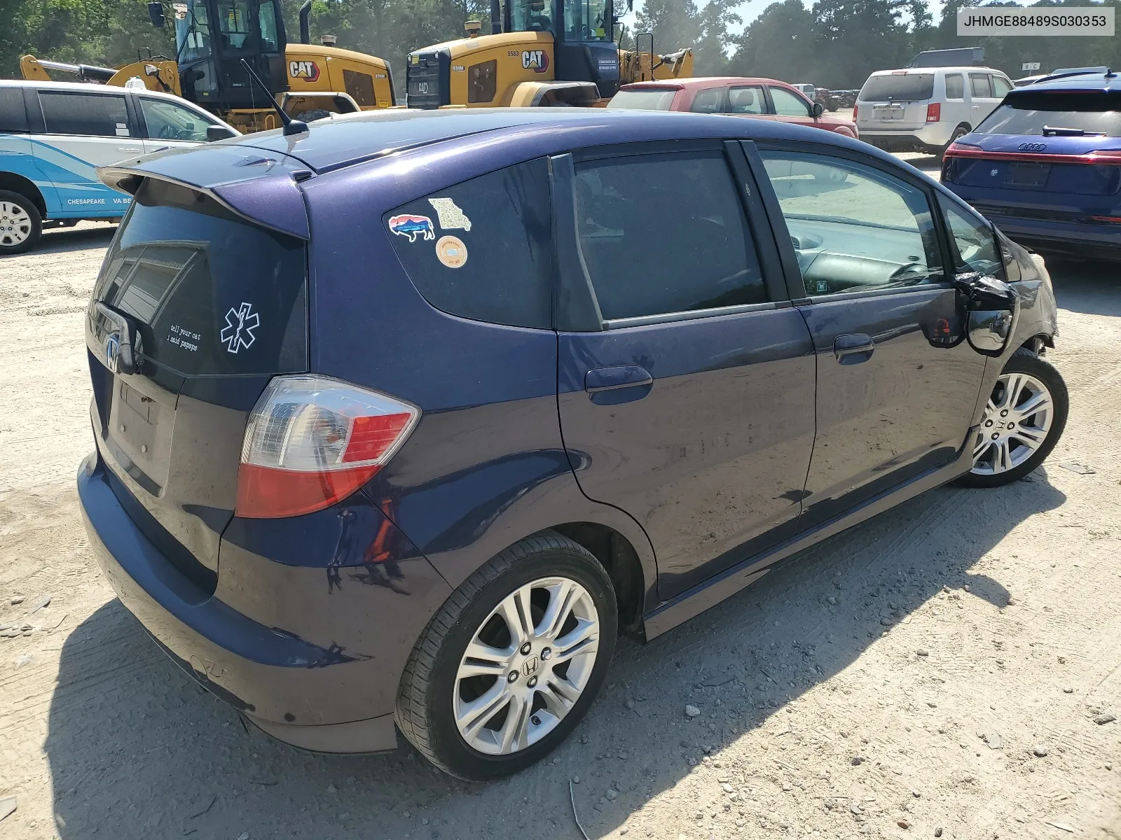 2009 Honda Fit Sport VIN: JHMGE88489S030353 Lot: 60154114