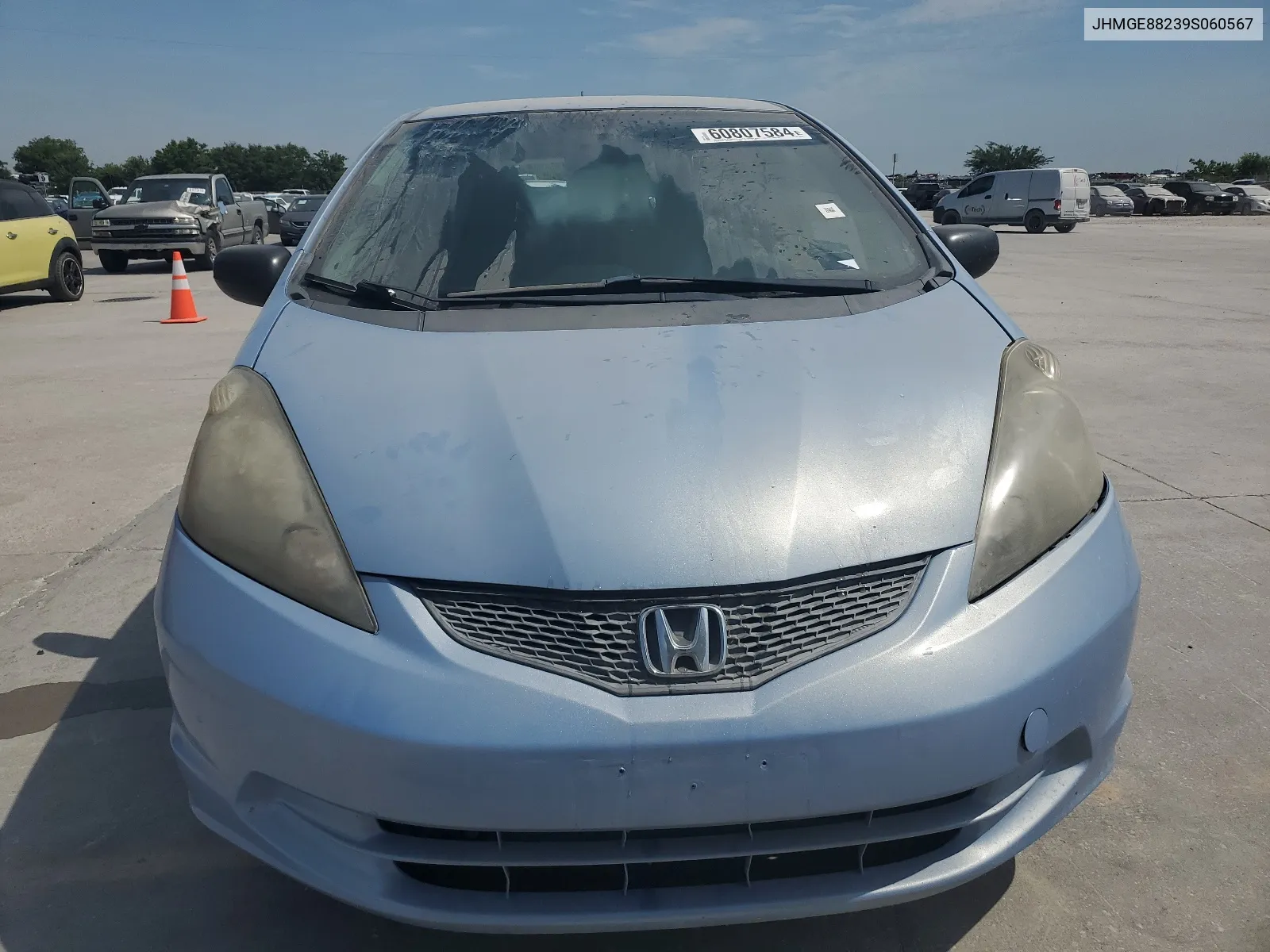 2009 Honda Fit VIN: JHMGE88239S060567 Lot: 60807584