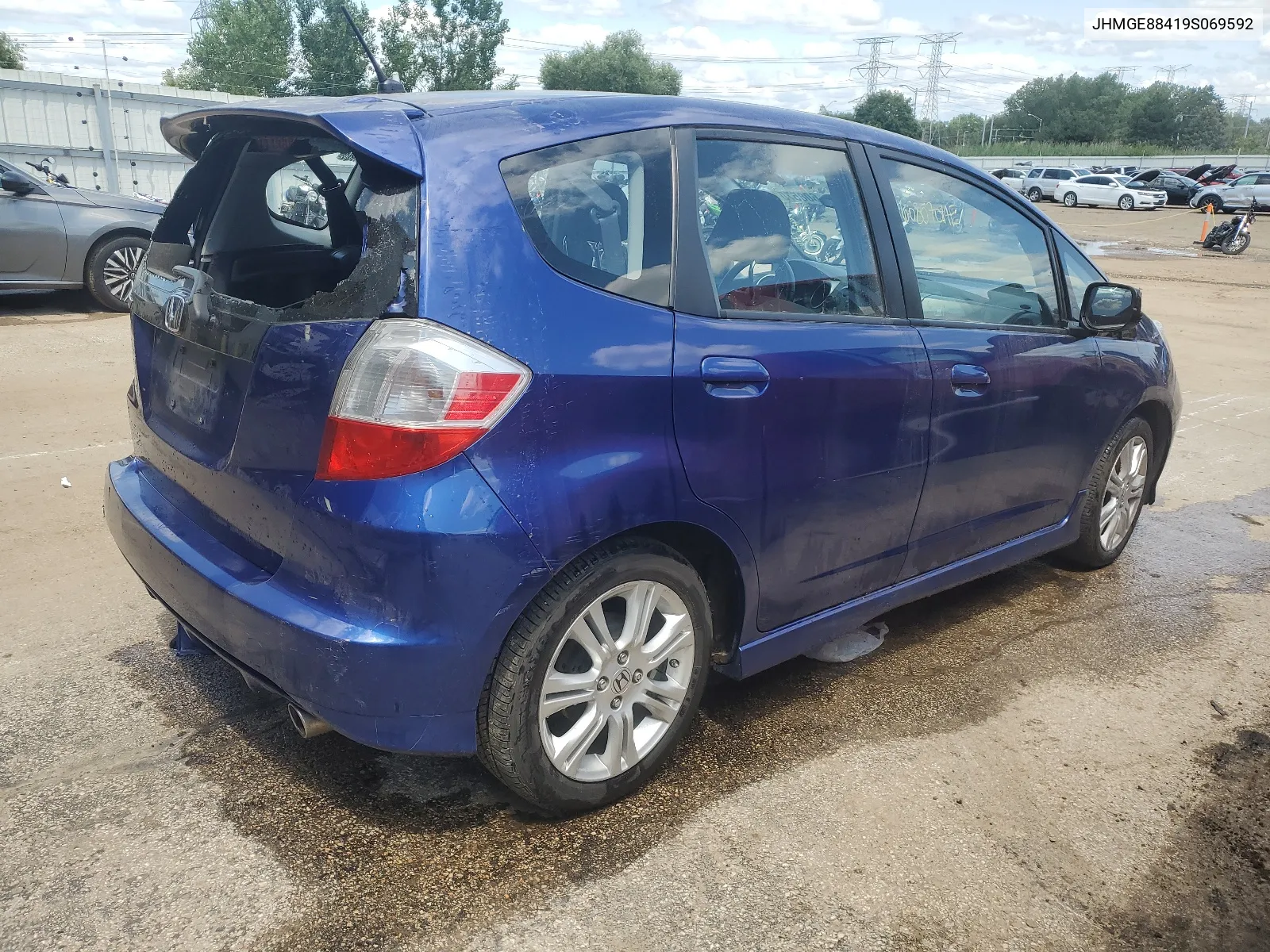 JHMGE88419S069592 2009 Honda Fit Sport