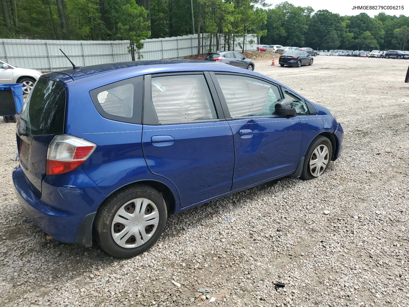 2009 Honda Fit VIN: JHMGE88279C006215 Lot: 61765214