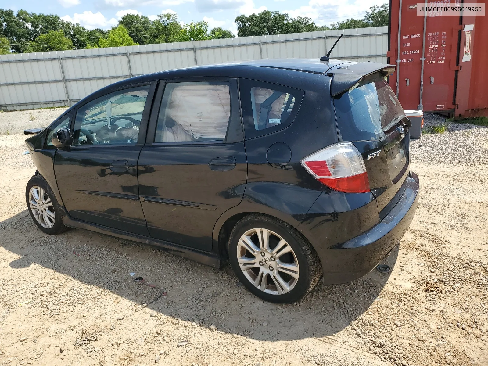 2009 Honda Fit Sport VIN: JHMGE88699S049950 Lot: 62016094