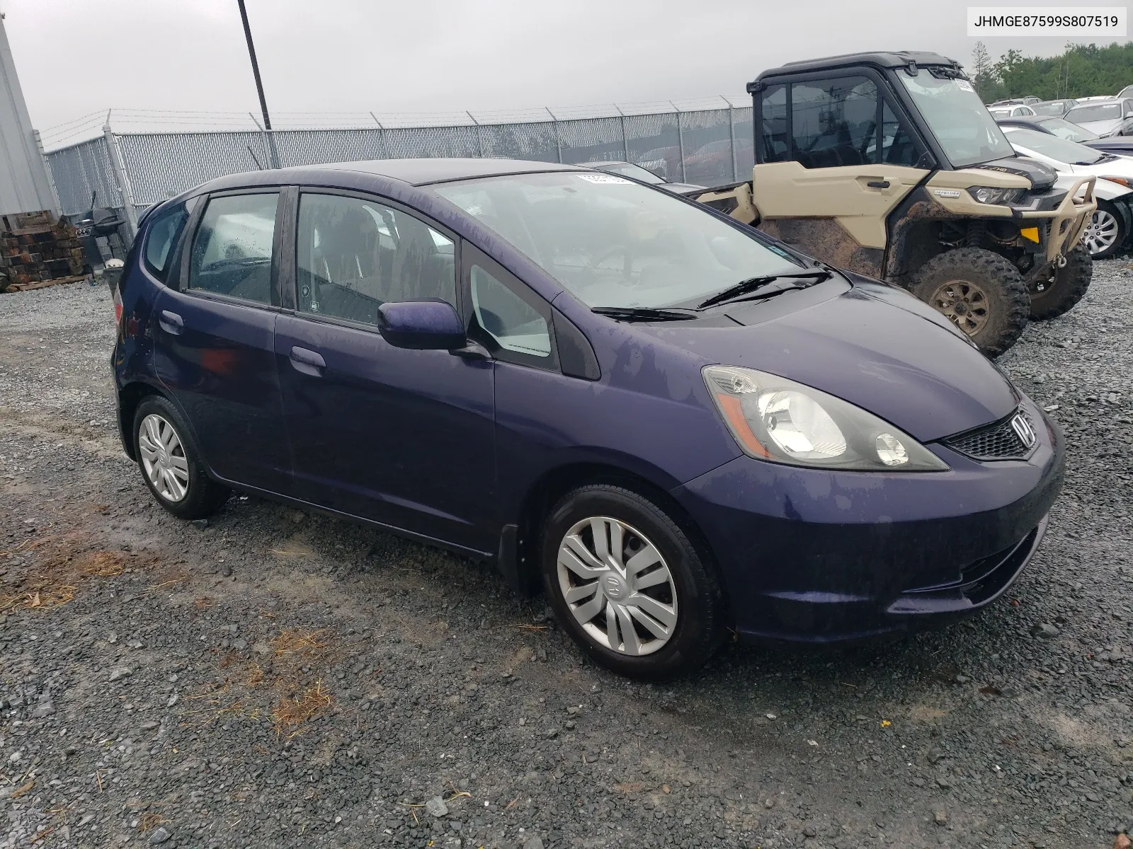 2009 Honda Fit Lx VIN: JHMGE87599S807519 Lot: 63511904