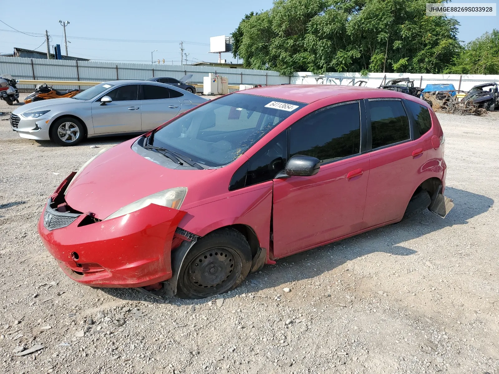 2009 Honda Fit VIN: JHMGE88269S033928 Lot: 64113654