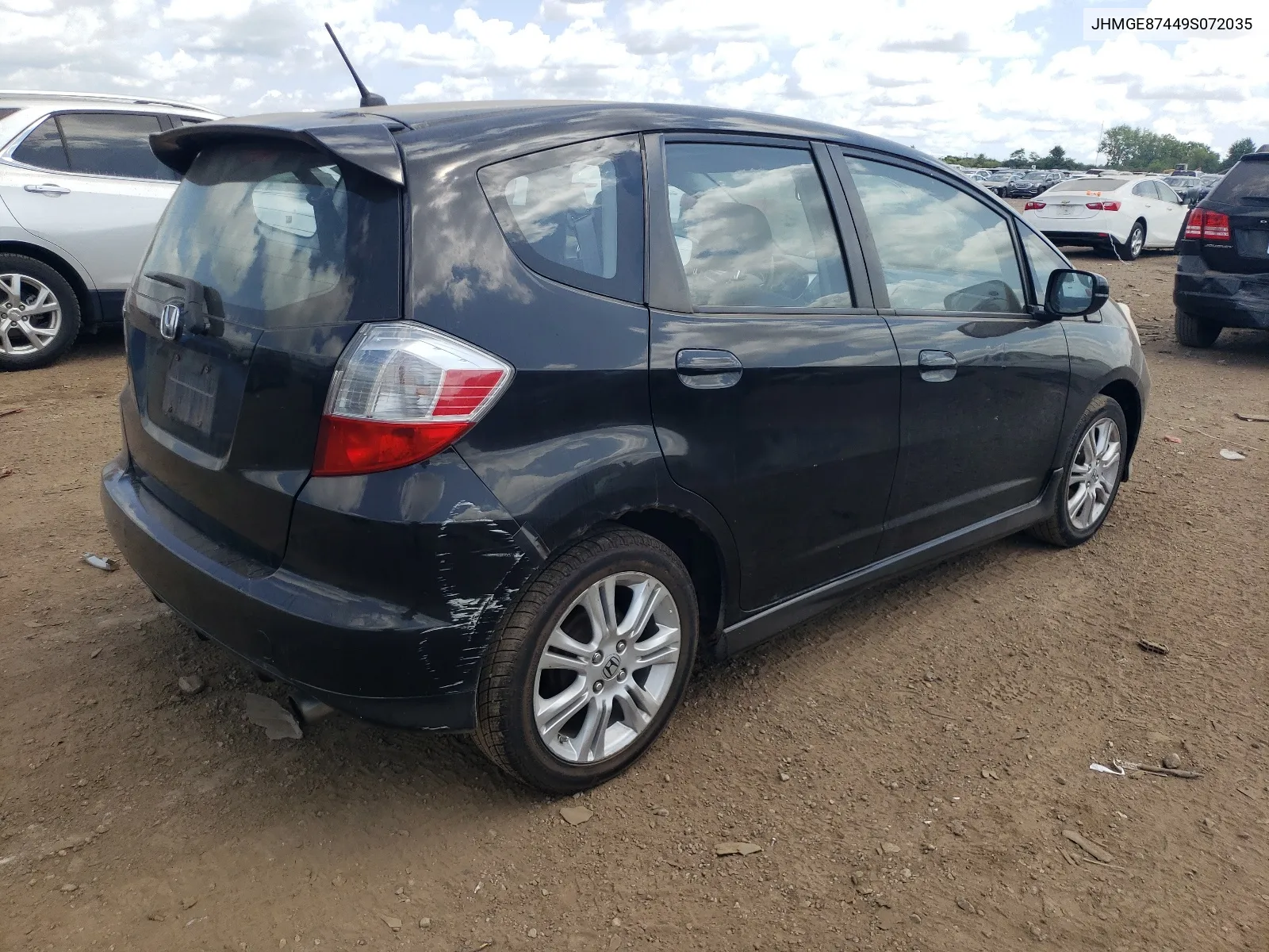 2009 Honda Fit Sport VIN: JHMGE87449S072035 Lot: 64319054