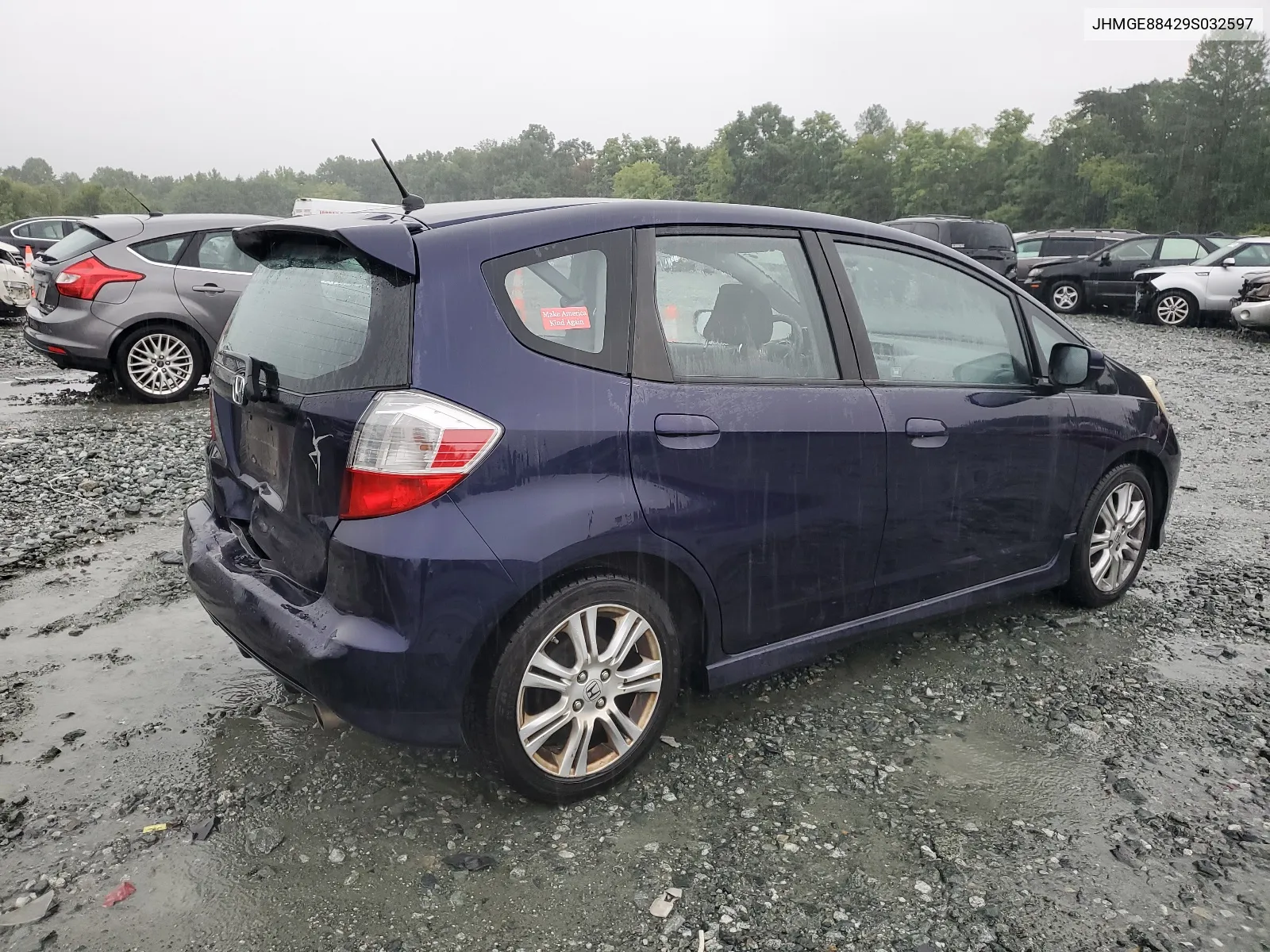 2009 Honda Fit Sport VIN: JHMGE88429S032597 Lot: 64427774