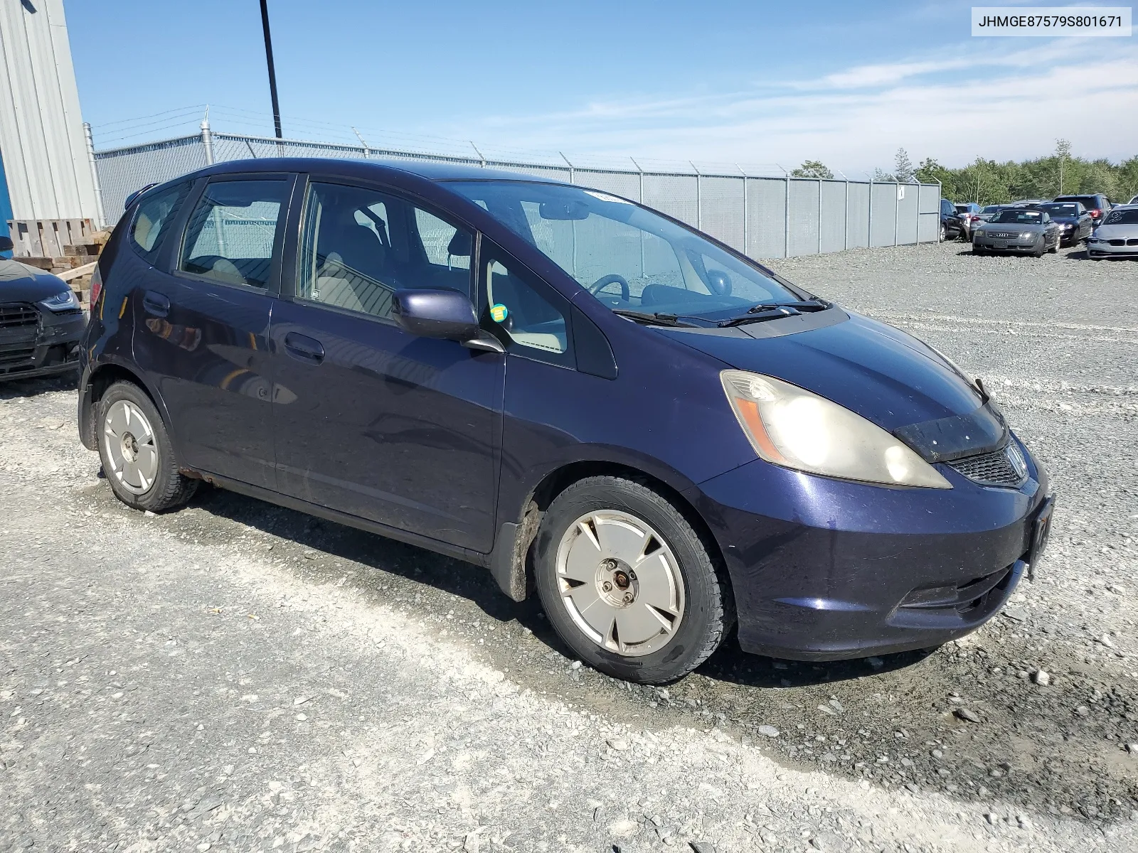 2009 Honda Fit Lx VIN: JHMGE87579S801671 Lot: 66900764