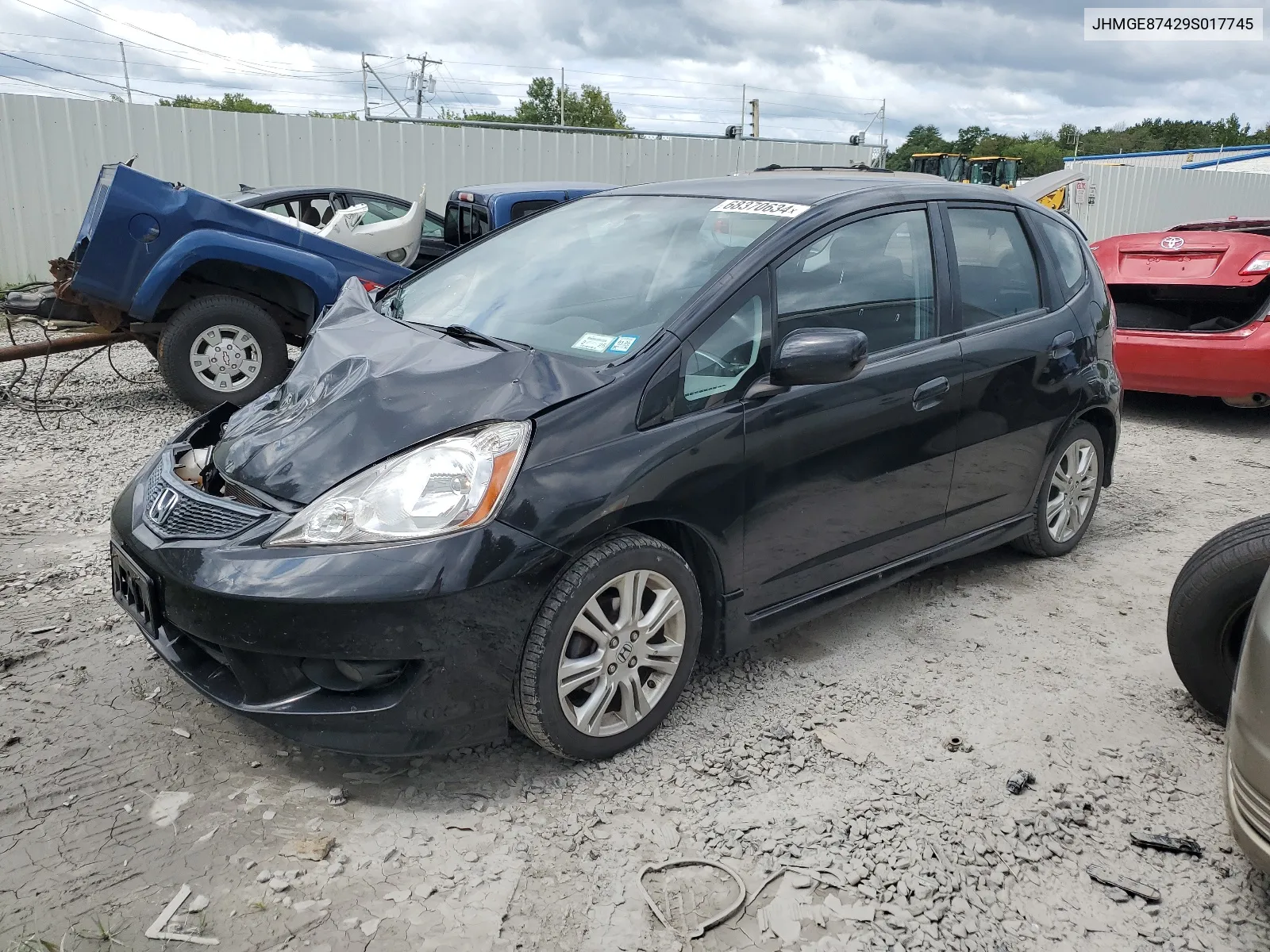 2009 Honda Fit Sport VIN: JHMGE87429S017745 Lot: 68370634