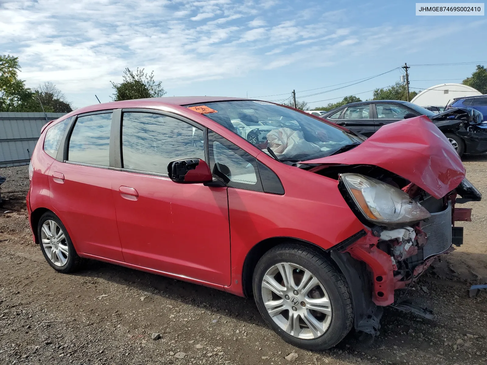 2009 Honda Fit Sport VIN: JHMGE87469S002410 Lot: 69500063