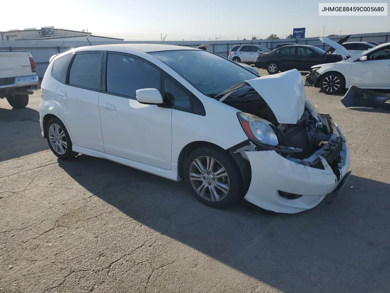 2009 Honda Fit Sport VIN: JHMGE88459C005680 Lot: 72014884