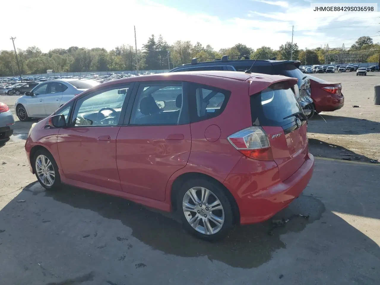 JHMGE88429S036598 2009 Honda Fit Sport