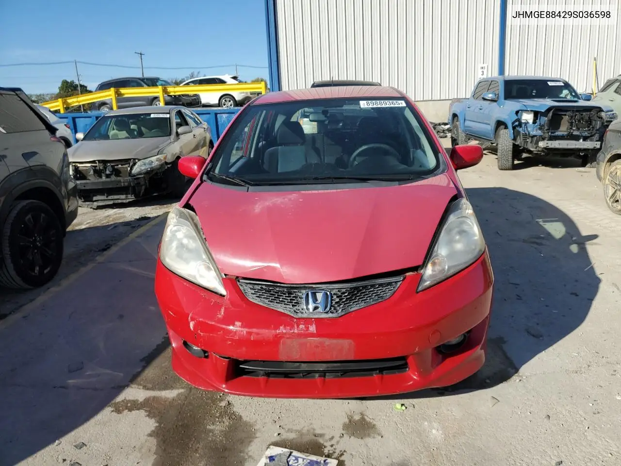 JHMGE88429S036598 2009 Honda Fit Sport