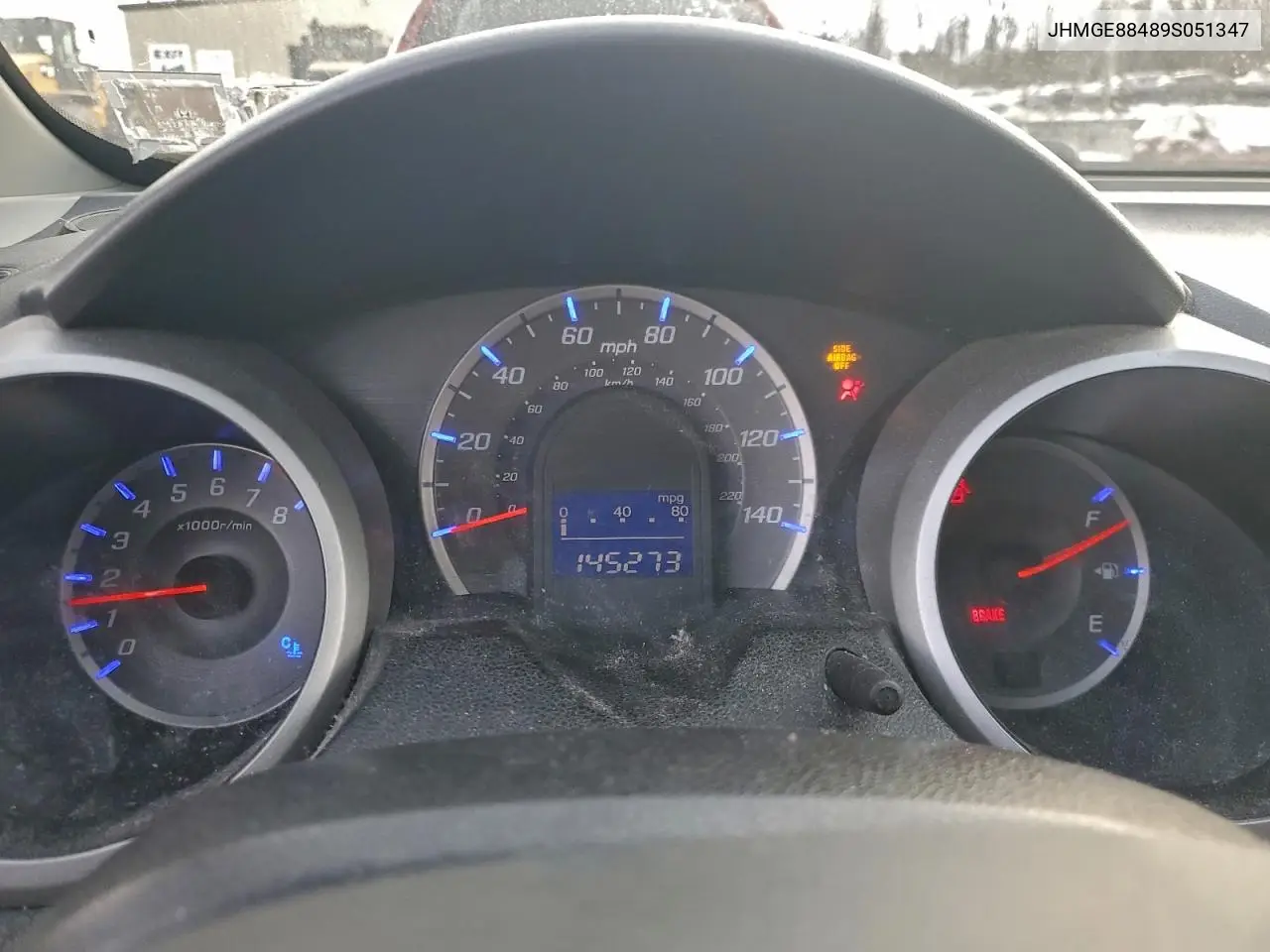 JHMGE88489S051347 2009 Honda Fit Sport