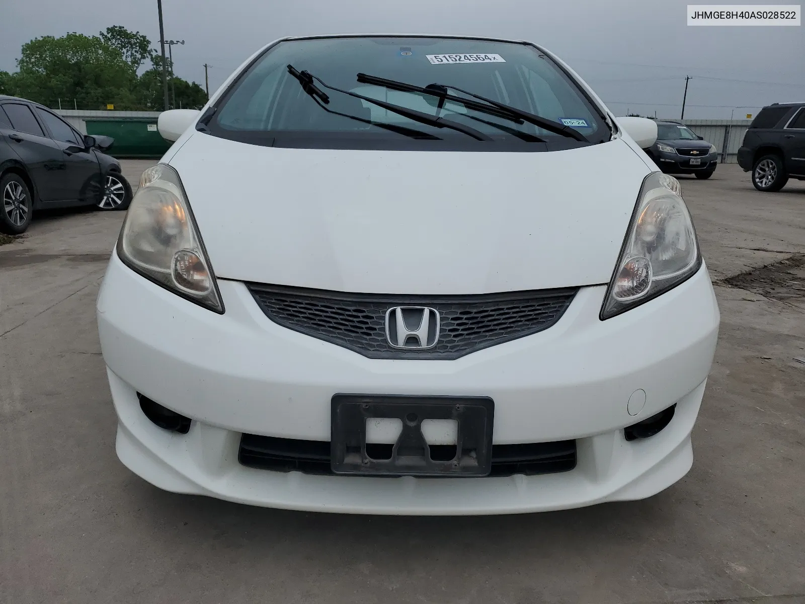 2010 Honda Fit Sport VIN: JHMGE8H40AS028522 Lot: 51524564