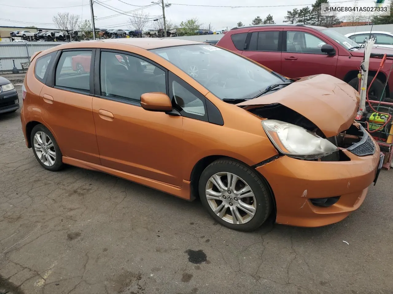 2010 Honda Fit Sport VIN: JHMGE8G41AS027333 Lot: 52699944