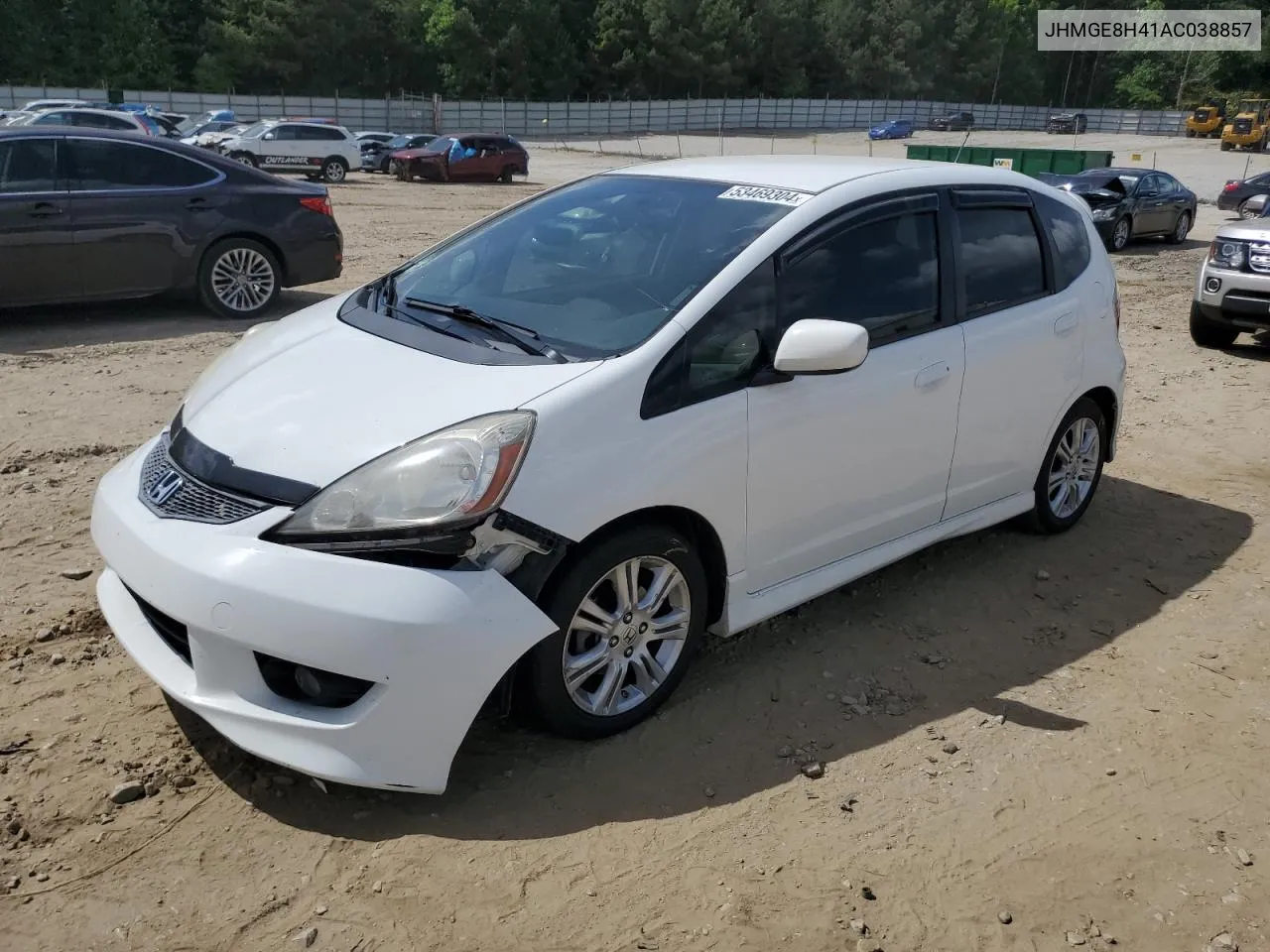 2010 Honda Fit Sport VIN: JHMGE8H41AC038857 Lot: 53469304