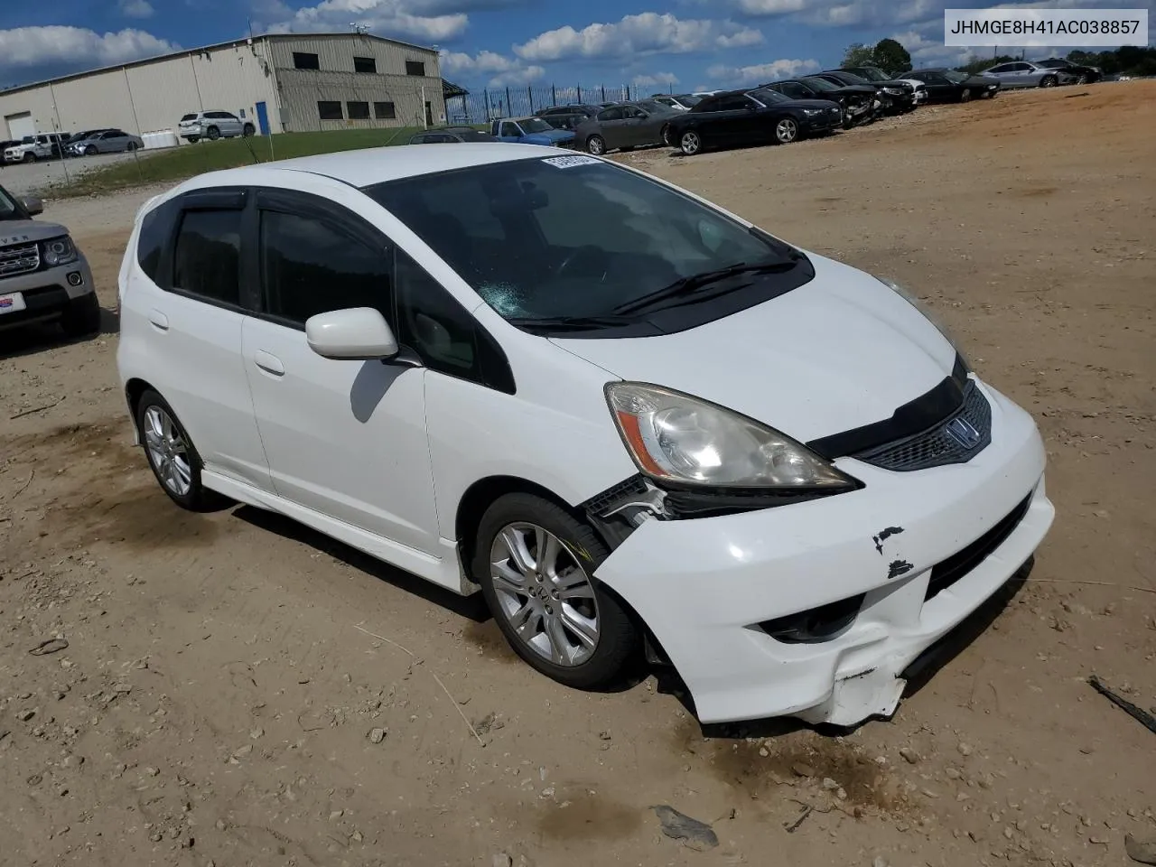 2010 Honda Fit Sport VIN: JHMGE8H41AC038857 Lot: 53469304