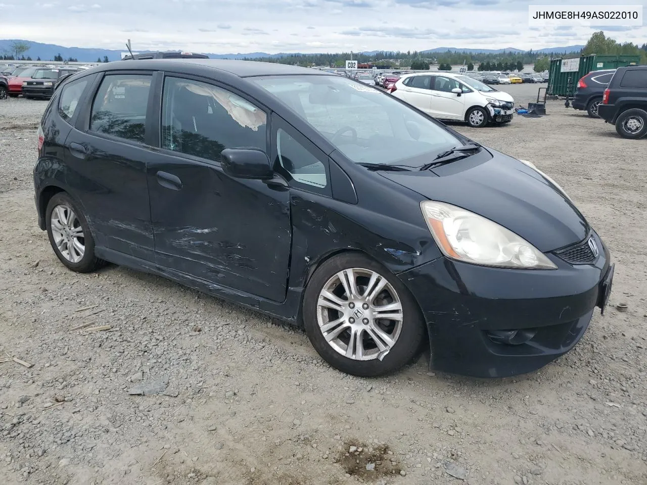 2010 Honda Fit Sport VIN: JHMGE8H49AS022010 Lot: 53715114