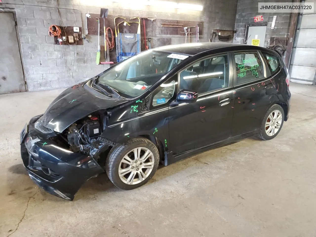 2010 Honda Fit Sport VIN: JHMGE8H47AC031220 Lot: 54757444