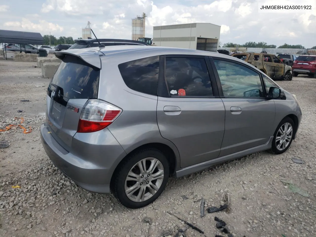 2010 Honda Fit Sport VIN: JHMGE8H42AS001922 Lot: 60251234