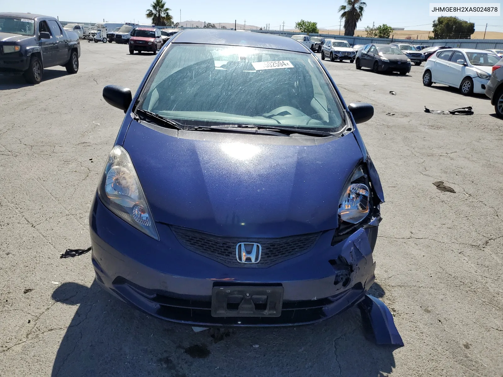 2010 Honda Fit VIN: JHMGE8H2XAS024878 Lot: 61502594