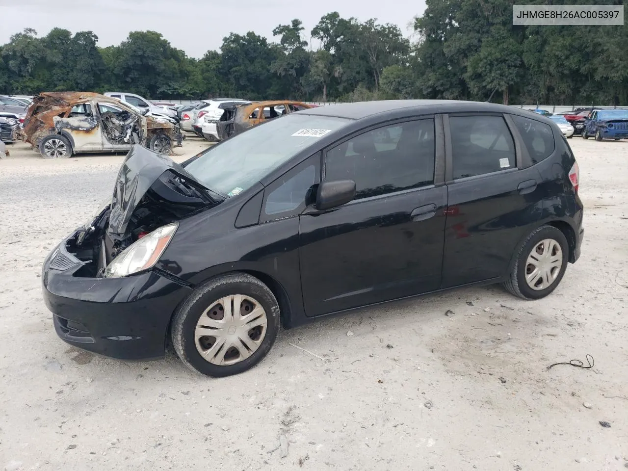 2010 Honda Fit VIN: JHMGE8H26AC005397 Lot: 61611624