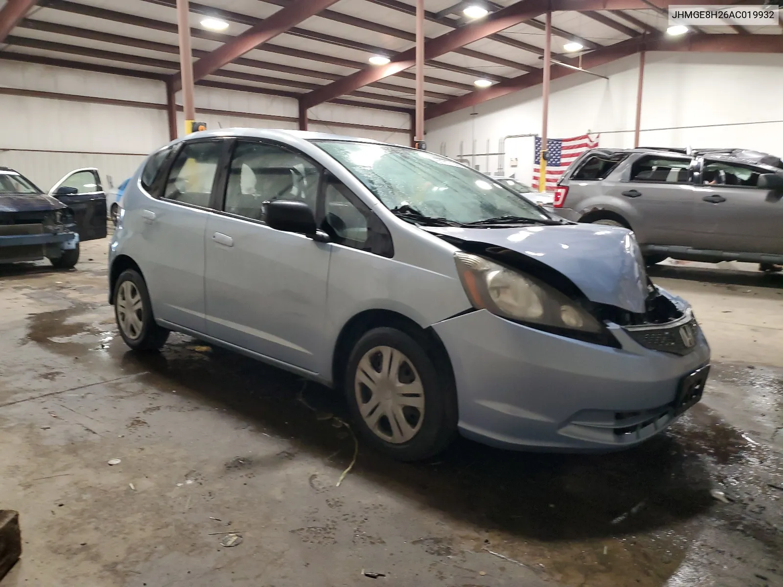 2010 Honda Fit VIN: JHMGE8H26AC019932 Lot: 61717144