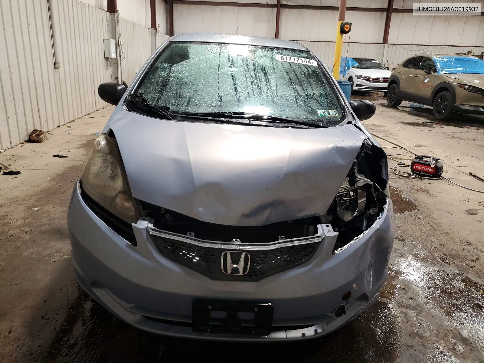 2010 Honda Fit VIN: JHMGE8H26AC019932 Lot: 61717144