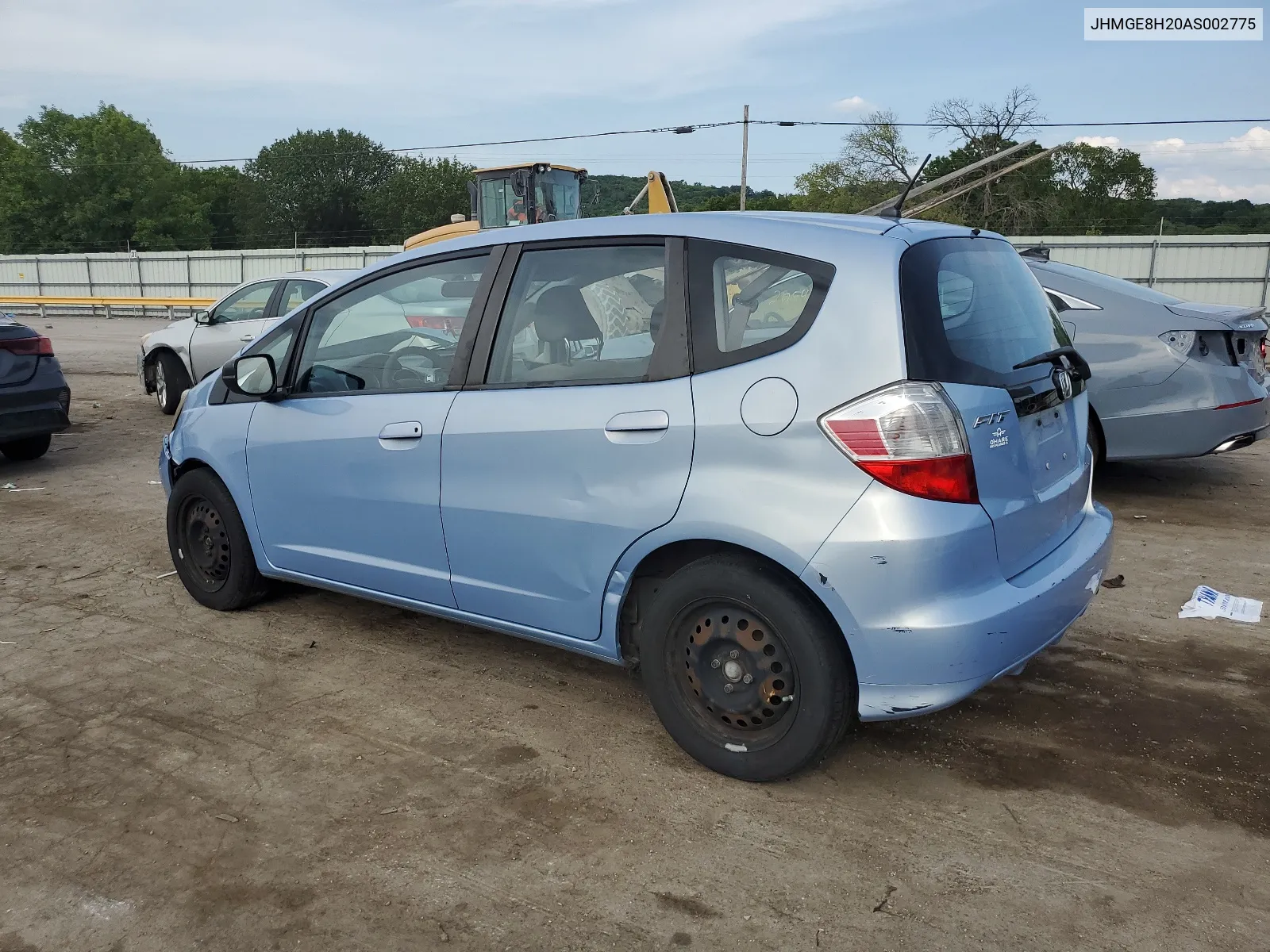 2010 Honda Fit VIN: JHMGE8H20AS002775 Lot: 61756614