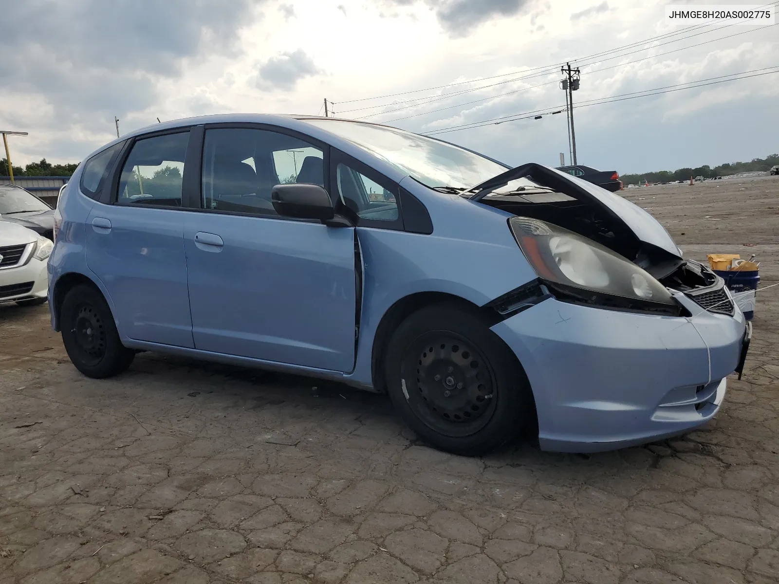 2010 Honda Fit VIN: JHMGE8H20AS002775 Lot: 61756614