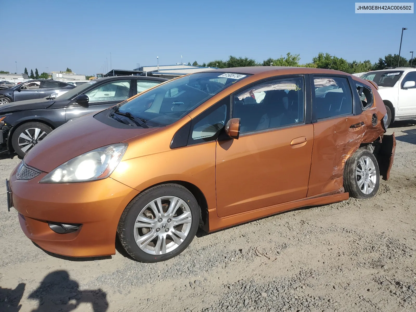 2010 Honda Fit Sport VIN: JHMGE8H42AC006502 Lot: 61905734