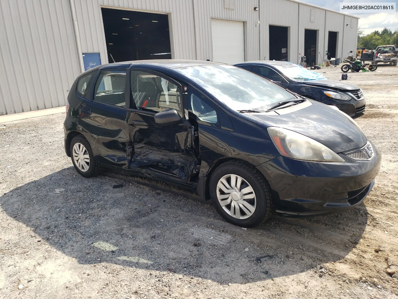 2010 Honda Fit VIN: JHMGE8H20AC018615 Lot: 63125084