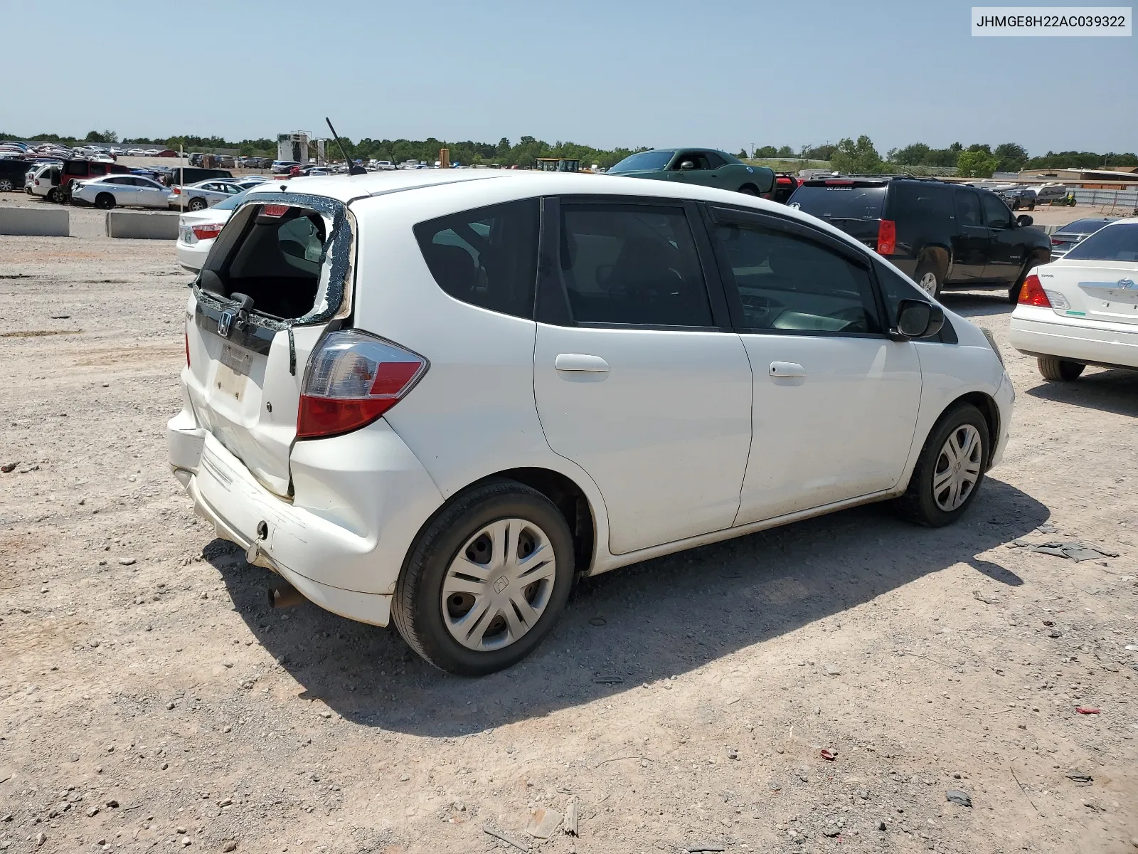 2010 Honda Fit VIN: JHMGE8H22AC039322 Lot: 63207924